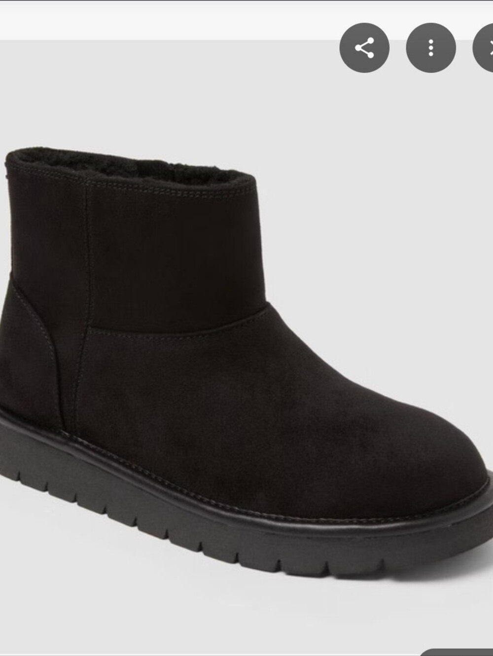 Universal Thread Black Microsuede Ankle Booties